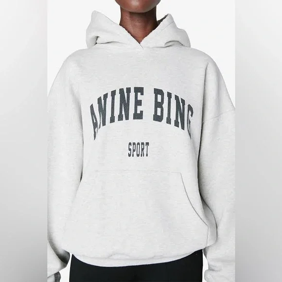 (FREE SHIPPING) ANINE BING HOODIE IN GREY SIZE SMALL - Picture 1 of 1